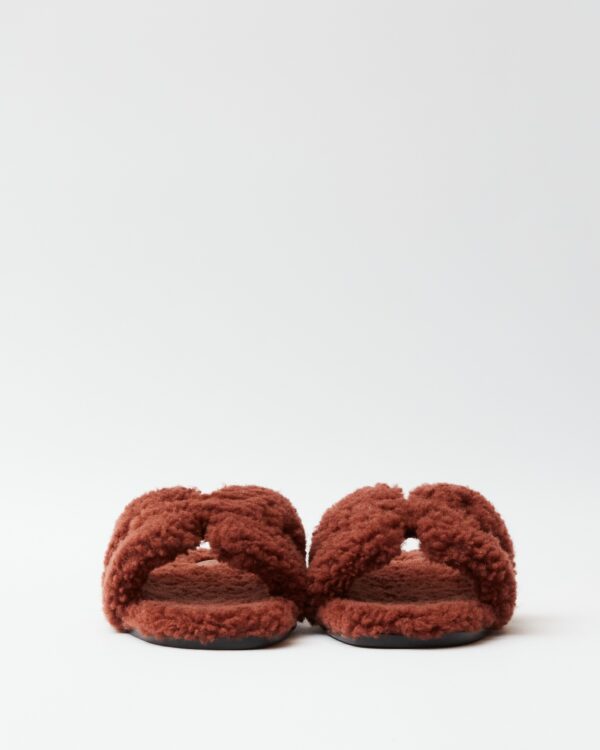 Hermès Oran Peau Lainee Cognac Sandal