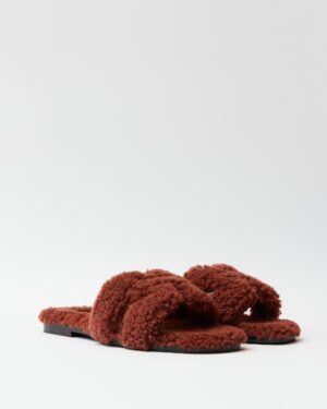 Hermès Oran Peau Lainee Cognac Sandal