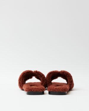 Hermès Oran Peau Lainee Cognac Sandal