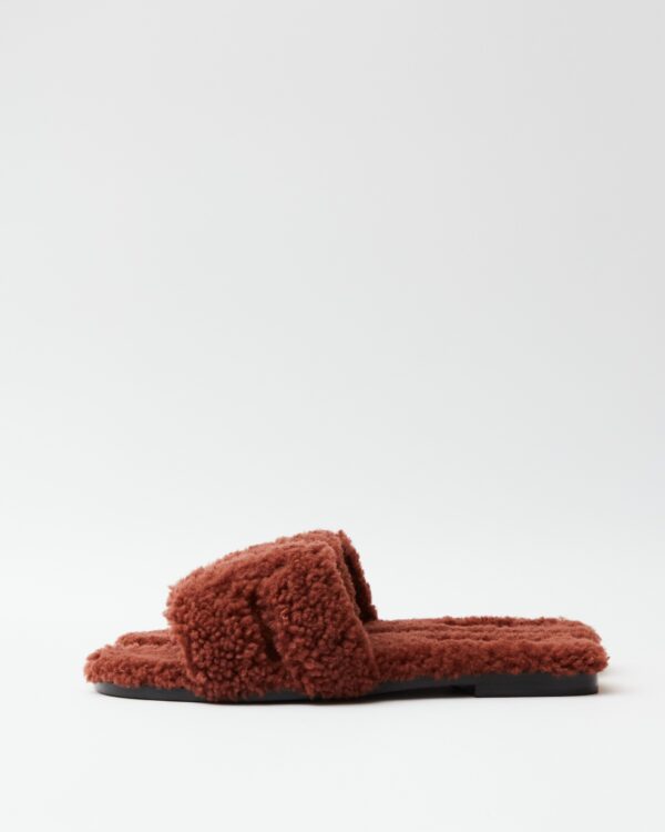 Hermès Oran Peau Lainee Cognac Sandal