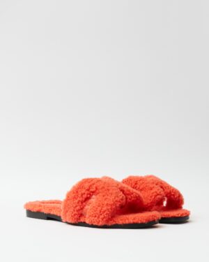 Hermès Oran Peau Lainee Orange Sandal