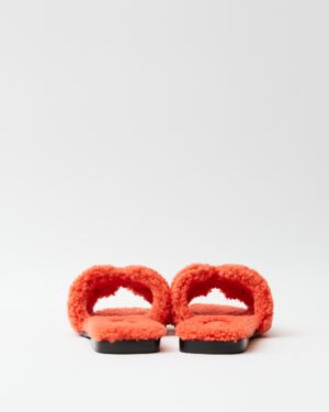 Hermès Oran Peau Lainee Orange Sandal