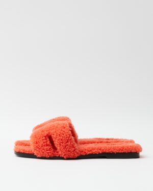 Hermès Oran Peau Lainee Orange Sandal