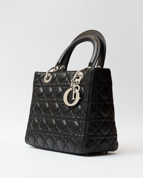 Dior Lady Dior Medium Black Bag