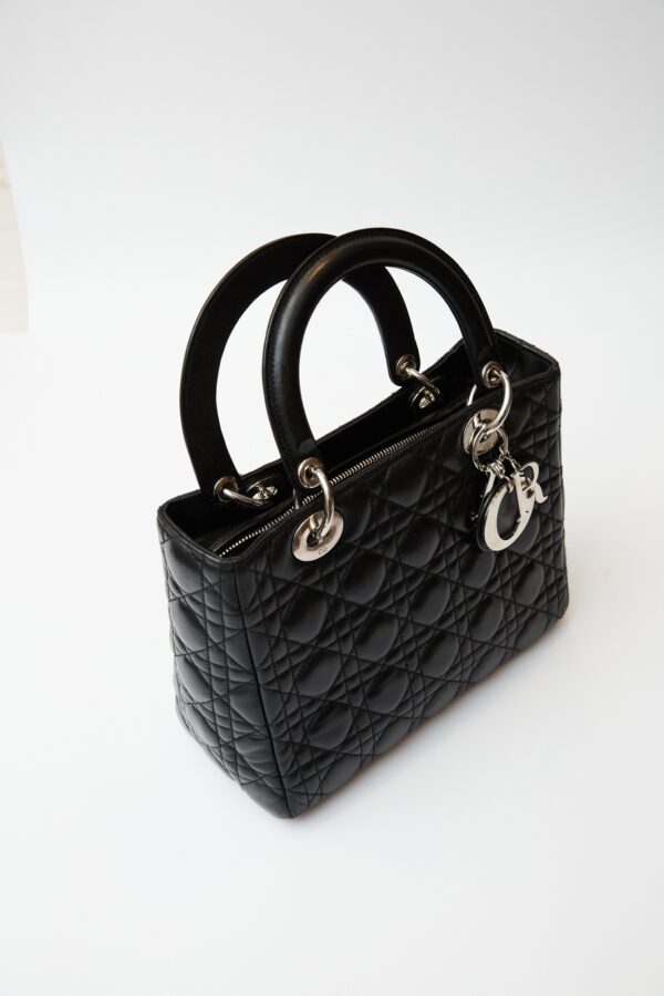 Dior Lady Dior Medium Black Bag