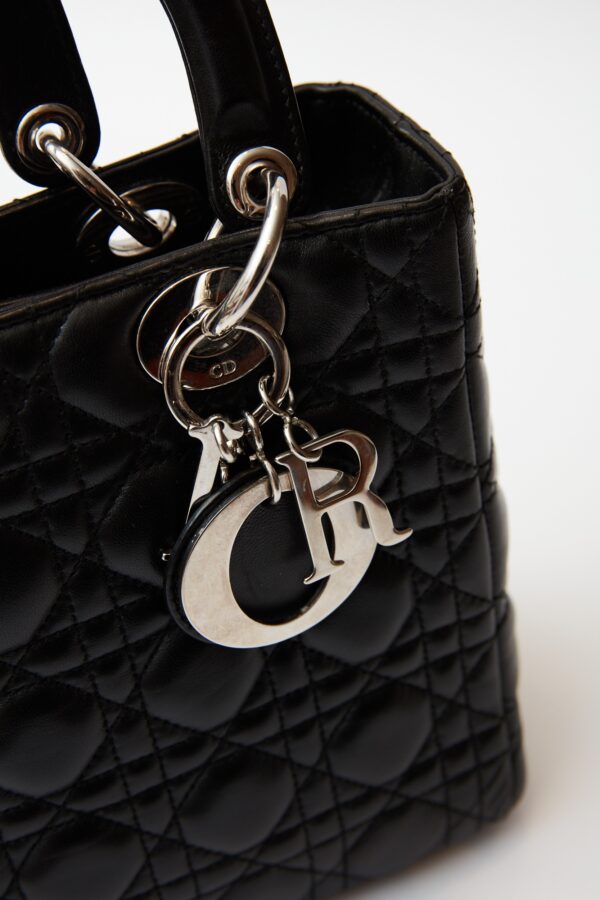Dior Lady Dior Medium Black Bag
