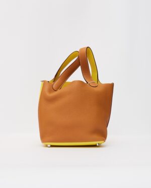 Hermès Picotin 18 Sesame Lime Clemence PHW