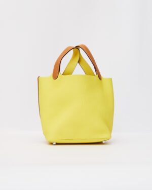 Hermès Picotin 18 Sesame Lime Clemence PHW