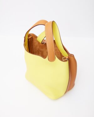 Hermès Picotin 18 Sesame Lime Clemence PHW