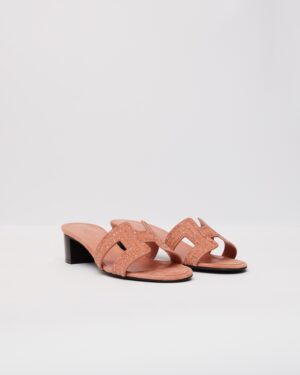 Hermès Oasis Rose Aube with Glitters Sandal 37