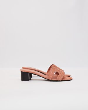 Hermès Oasis Rose Aube with Glitters Sandal 37
