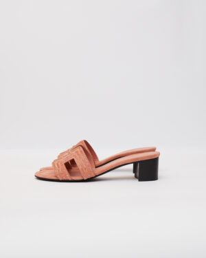 Hermès Oasis Rose Aube with Glitters Sandal 37