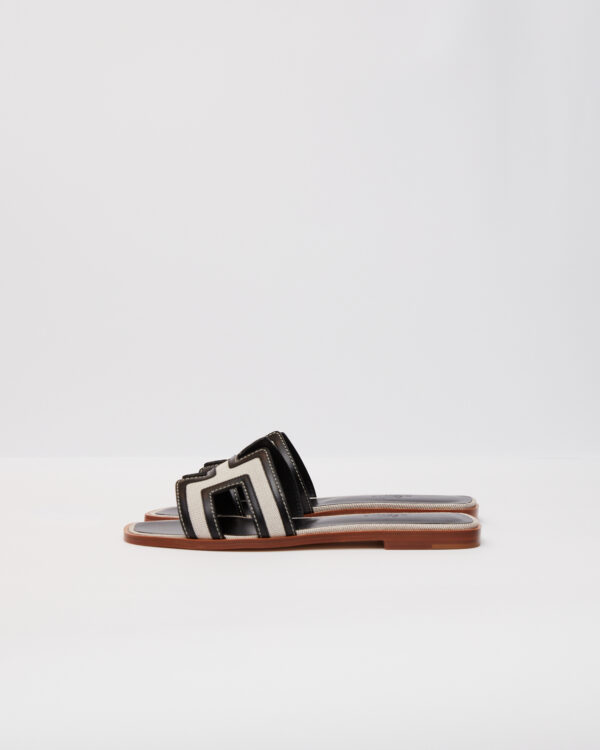 Hermès Oran Black Sandal 37.5