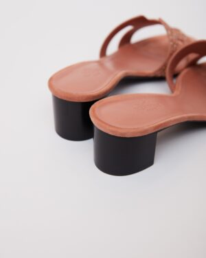 Hermès Oasis Rose Aube with Glitters Sandal 37