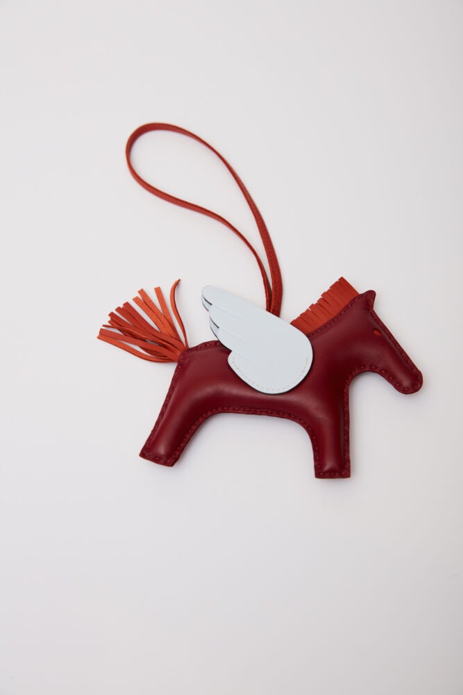 Hermès Rodeo Pegase Rouge Grenat/Bleu Brume/Cornaline MM