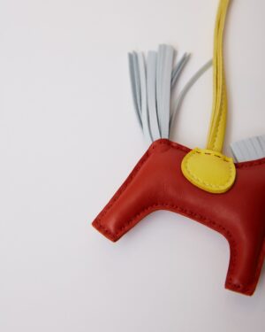 Hermès Grigri Rodeo Horse Cornaline/Blue Brume/Lime PM