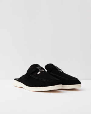 Charms Walk Babouche Black Loafers