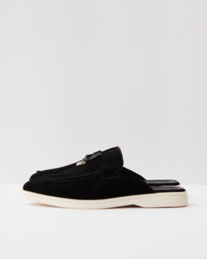 Charms Walk Babouche Black Loafers