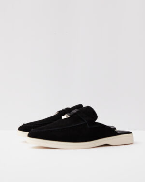 Charms Walk Babouche Black Loafers