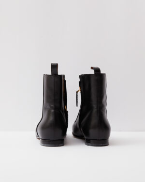Gucci Malaga Kid Black Horsebit Boots 37