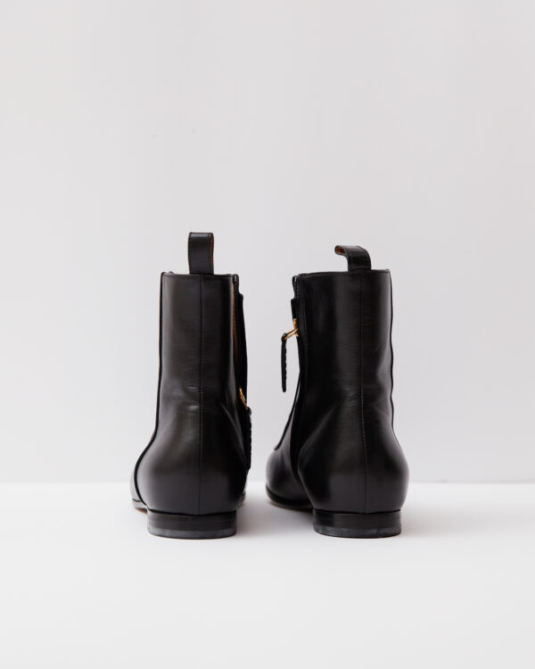 Gucci Malaga Kid Black Horsebit Boots 37