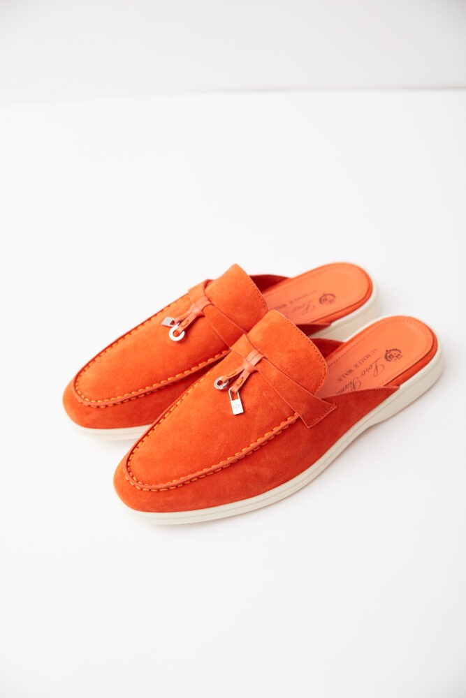 Charms Walk Babouche Orange Loafers