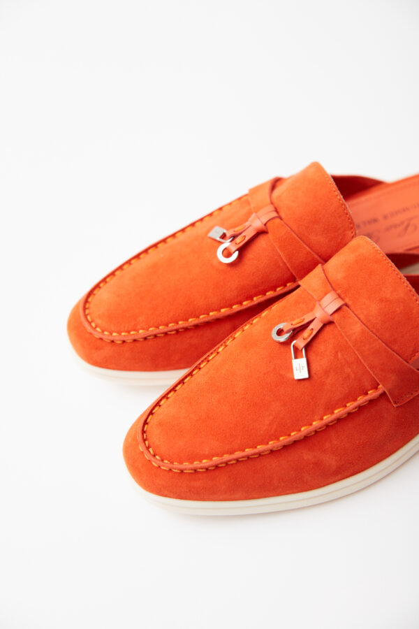 Charms Walk Babouche Orange Loafers