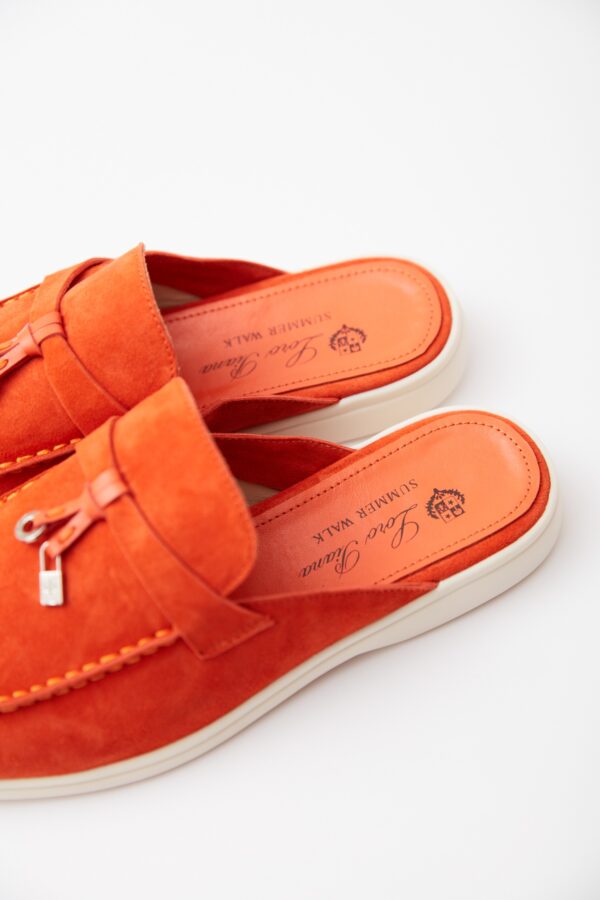 Charms Walk Babouche Orange Loafers
