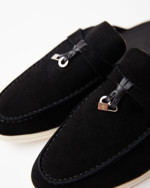 Charms Walk Babouche Black Loafers