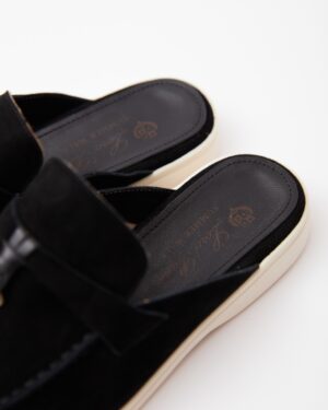 Charms Walk Babouche Black Loafers