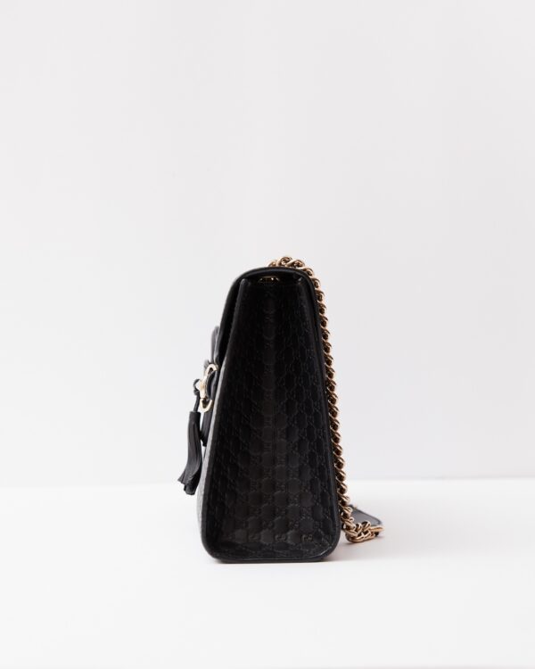 Gucci Emily Guccissima Black Chain Shoulder Bag