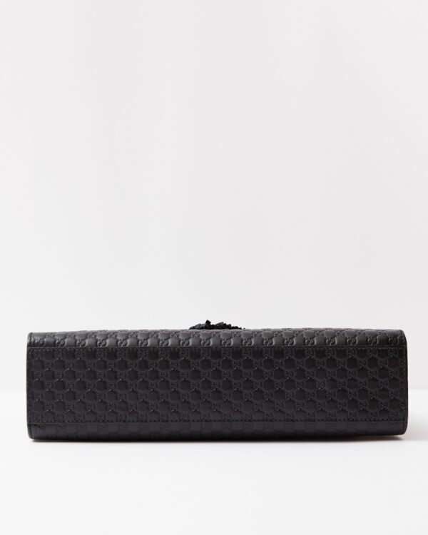 Gucci Emily Guccissima Black Chain Shoulder Bag