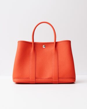 Hermès Garden Party 30 Veau Negonda Capucine PHW