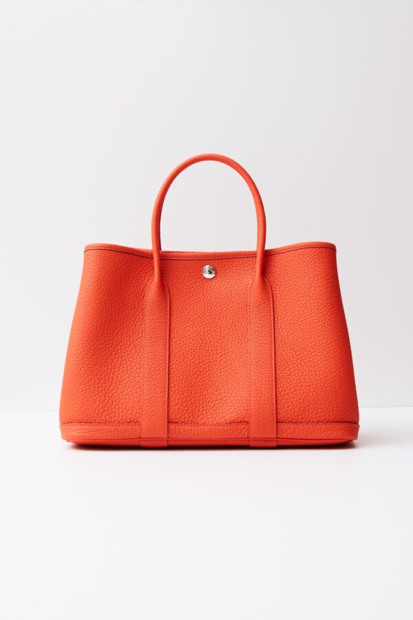 Hermès Garden Party 30 Veau Negonda Capucine PHW