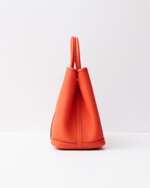 Hermès Garden Party 30 Veau Negonda Capucine PHW