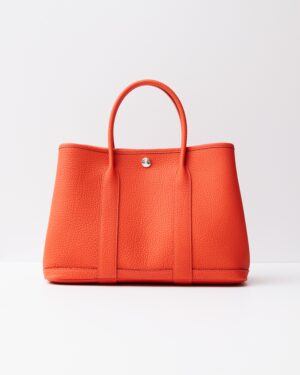 Hermès Garden Party 30 Veau Negonda Capucine PHW
