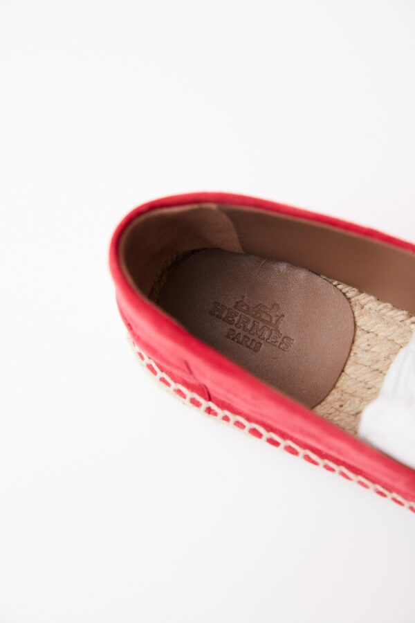 Hermès Trip Rose Framboise Espadrille 38