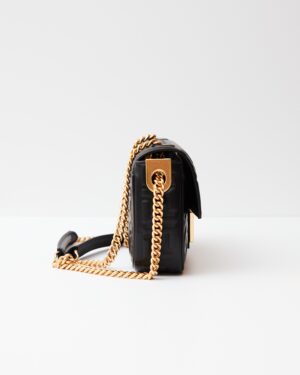 Fendi Baguette Chain Midi Black Nappa