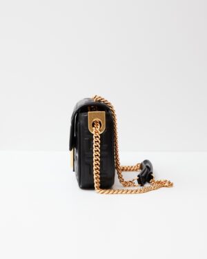 Fendi Baguette Chain Midi Black Nappa