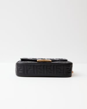 Fendi Baguette Chain Midi Black Nappa