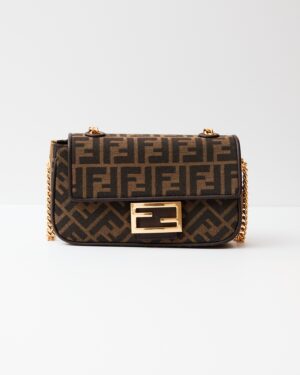 Fendi Baguette Chain Midi Brown