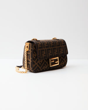Fendi Baguette Chain Midi Brown