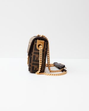 Fendi Baguette Chain Midi Brown