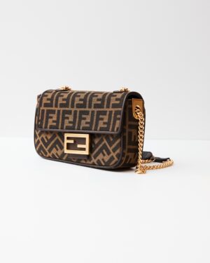 Fendi Baguette Chain Midi Brown
