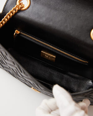 Fendi Baguette Chain Midi Black Nappa