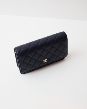 Chanel Wallet on Chain Navy Blue Caviar GHW