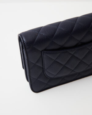 Chanel Wallet on Chain Navy Blue Caviar GHW