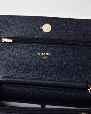 Chanel Wallet on Chain Navy Blue Caviar GHW