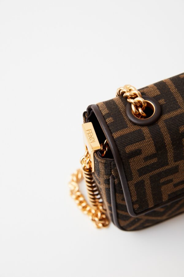 Fendi Baguette Chain Midi Brown