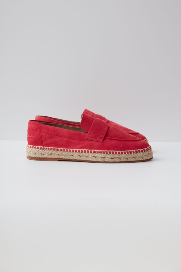 Hermès Trip Rose Framboise Espadrille 38